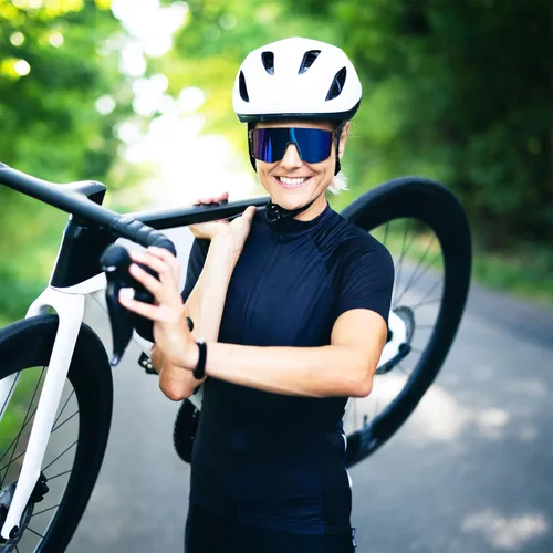 Miniatura 2 de FEISEDY Gafas de sol deportivas para hombres y mujeres, ligero TR90 marco UV400 MTB, correr, pesca, béisbol, B0224