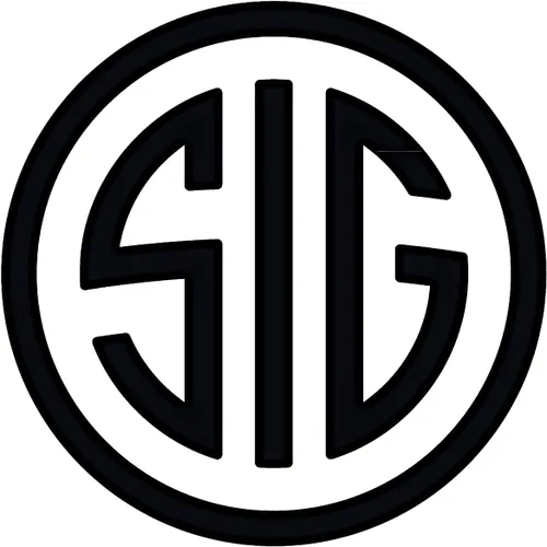 Calcomanía SIG - (2 x 2 pulgadas negro) - Adhesivo de vinilo para parachoques de automóvil, pistola, camión, ventana, motocicleta, casco,
