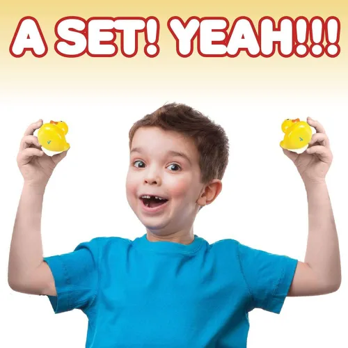 Miniatura 8 de Gamie Juego de juego de estanque de patos y dardos para niños, incluye 20 patos de plástico con números y piscina inflable de 3 x 6 pulgadas e