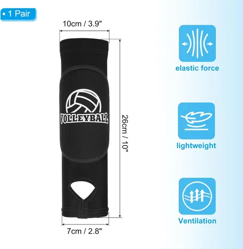 Miniatura 2 de PATIKIL Mangas de brazo de voleibol para pasar el antebrazo con almohadillas de protección, almohadillas para brazo de voleibol para jóvenes