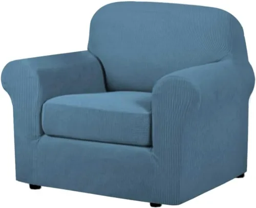 Miniatura 119 de H.VERSAILTEX - 3 fundas de sofá elásticas para 2 cojines de sofá. Fundas para muebles de sala de estar (funda base más 2 fundas de cojín de asiento)