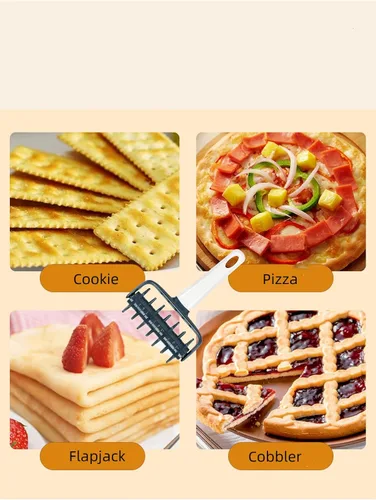 Miniatura 6 de Rodillo para masa de pizza, asesino de burbujas y ampollas, ahorrador de tiempo para hacer pizza en casa y cocina, accesorio de herramienta de Gris