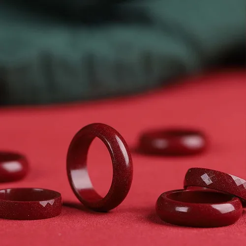 Miniatura 13 de HETICA Anillo de cinabrio de Feng Shui, anillo de cinabrio que atrae riqueza Feng Shui para hombres y mujeres, riqueza y protección, amuleto