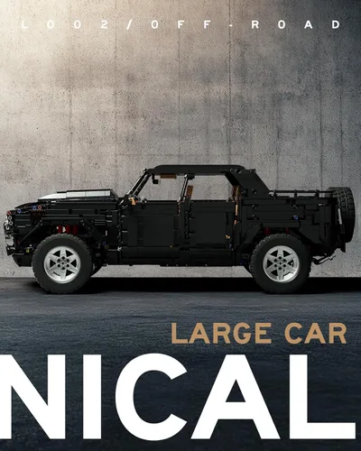 Miniatura 4 de Nifeliz L002 - Juego de construcción de automóvil todoterreno, modelo de camión coleccionable y regalo para adultos y amantes de los automóviles