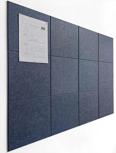Miniatura 35 de Tabla de corcho alternativa de 24 x 36 pulgadas, paquete de 6 azulejos de pared de fieltro con pestañas adhesivas extraíbles seguras, tableros