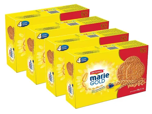 Miniatura 8 de Britannia Marie Gold Cookies 21.16 oz (600g) – Bocadillo crujiente de té – Deliciosas galletas de comestibles (paquete de 2)