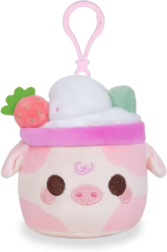 Miniatura 10 de Cuddle Barn PlushGoals - Mini Boba Wawa Clip súper suave y lindo Kawaii rana de peluche de animal de peluche, llavero para bolsa, 4 pulgadas