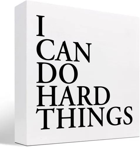 Miniatura 8 de z-crange Letrero inspirador de madera con texto en inglés "Stay Sharp", caja de madera motivacional para el hogar, granja, oficina, dormitorio