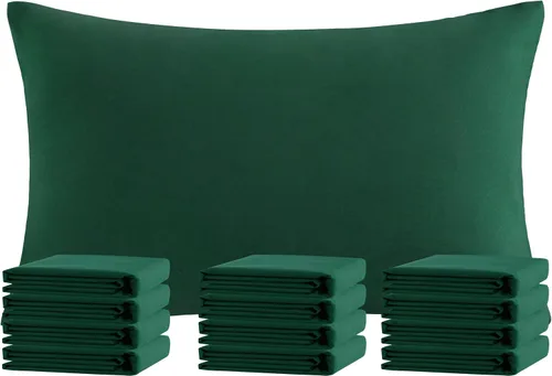Miniatura 15 de NTBAY Paquete de 12 fundas de almohada Queen 100% microfibra cepillada, súper suaves y acogedoras, resistentes a las arrugas, la decoloración