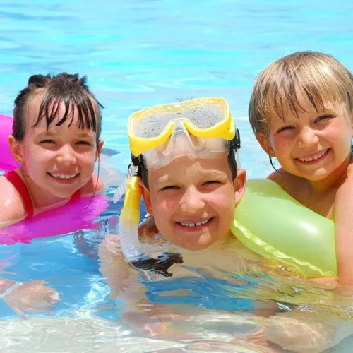 Miniatura 2 de Ochine Juego de esnórquel para niños, máscara de buceo antivaho para niños, gafas de natación, equipo de esnórquel semiseco, paquetes de esnórquel