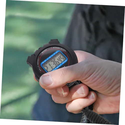 Miniatura 7 de GANAZONO Cronómetro digital con pantalla de fecha, temporizador de alta precisión para natación, correr, entrenamiento, portátil, ligero