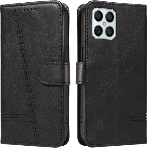 Miniatura 160 de Funda con tapa para Huawei Nova Lite 3, protección de 360 grados, a prueba de golpes, de piel sintética, con función atril y 3 ranuras