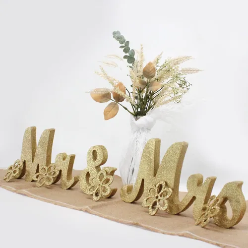 Miniatura 9 de Letrero de Mr y Mrs para mesa de boda, letras grandes de madera de Mr y Miss, letra de madera para decoración de fiesta, mesa principal de boda