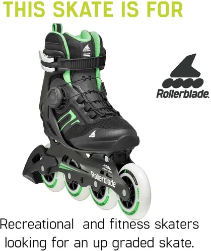 Miniatura 5 de Rollerblade Macroblade 90 BOA - Patín en línea para mujer, color negro y menta