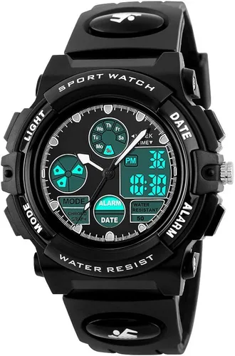 PASNEW Kids WatchBoy Sports Waterproof WatchLED 50M Alarm Calendar Outdoors WatchWatches with Luminous