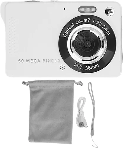 Miniatura 7 de Cámara digital vintage de 50 MP 1080P, cámara compacta de apuntar y disparar, enfoque automático con zoom 16X, cámara retro regalo