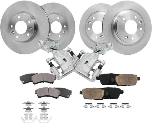 Miniatura 17 de Detroit Axle - Kit de frenos para Hyundai Santa Fe 2017-2018, Santa Fe XL 2017-2019, Rotores de freno de disco Pastillas de freno de cerámica