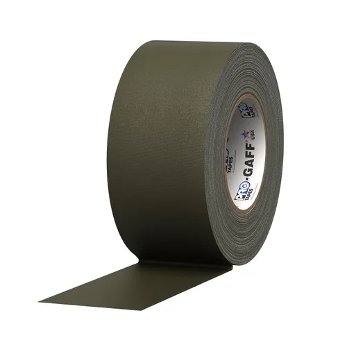 Miniatura 37 de Cinta Pro Gaff Gaffers de 1 pulgada de longitud de 55 yardas de longitud, color azul eléctrico mate. Cinta de alta resistencia de alta calidad