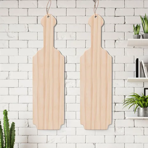 Paleta de fraternidad de 2 piezas de 15 pulgadas, paleta de madera maciza sin terminar, paleta de hermandad griega para dibujar, manualidades y