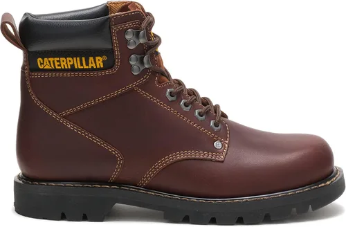 Miniatura 6 de CAT Botas de trabajo Second Shift con punta suave para hombre Canela
