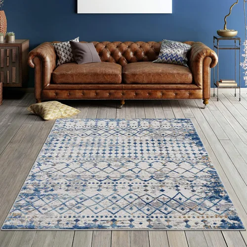 Madison Park Hannah Alfombras turcas tejidas para sala de estar, comedor interior, decoración moderna del hogar, alfombras ultrasuaves para comedor,