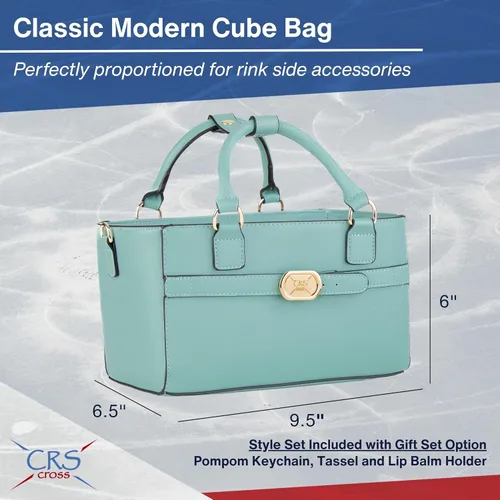 Miniatura 170 de CRS Cross Rink Side Tote. Ice Skating Accessory Bag-Figure Skating, Roller, Inline Skaters, Dance, Cheer.Organizes Guards Water Bottle Phone