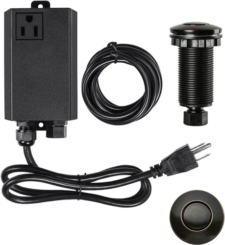 Miniatura 11 de Kit de interruptor de aire para eliminación de basura, interruptor de eliminación de residuos superior del fregadero, botón de encendido/apagado