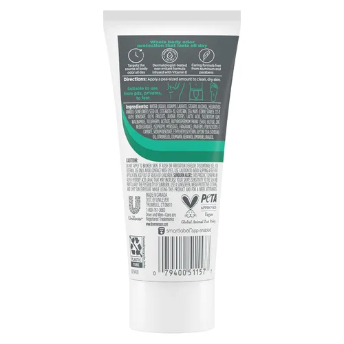 Miniatura 2 de DOVE MEN + CARE Whole Body Deo - Desodorante sin aluminio Crema Aloe + Bambú Adecuado desde hoyos, privados hasta pies 2.5 fl oz