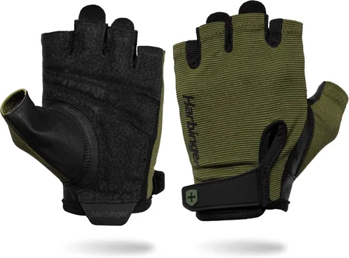 Power Gloves 3.0 - Guantes de levantamiento de pesas duraderos de medio dedo con cierre de muñeca ajustable, palma de cuero transpirable, para