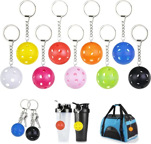 Llaveros de pickleball - Mini adornos para amantes 9-Pack