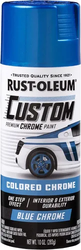 Miniatura 9 de Rust-Oleum 340457-6PK Pintura en aerosol cromada personalizada automotriz, 10 onzas, azul, paquete de 6 Cromo azul