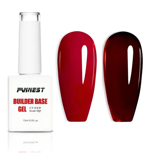 Miniatura 24 de Kit de Gel Constructor Gel Base de Goma Esmalte de Uñas, 15ml*2pcs (0.51 fl oz x 2 piezas) Para Engrosamiento de Uñas, Extensión de Fortalecimiento