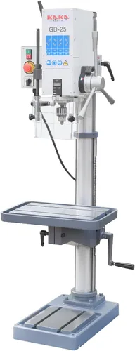 Miniatura 11 de KAKA INDUSTRIAL Prensa de taladro de piso, oscilación de 26 pulgadas, perforación máxima de 1.57 pulgadas, 2.2 kW 220 V trifásica, 8 velocidades