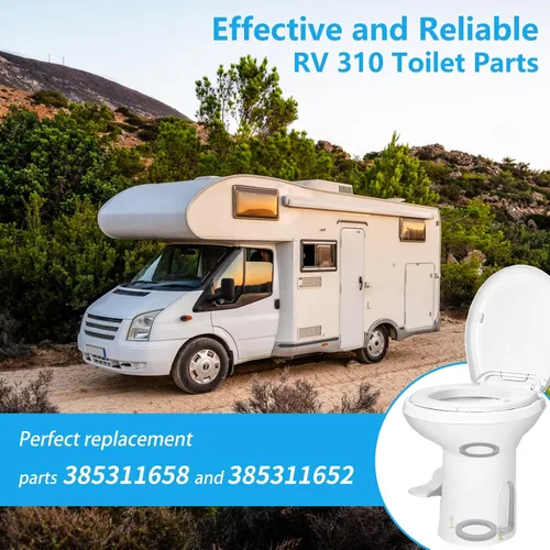 Miniatura 6 de MENNTY sello de inodoro rv con kit de hardware de montaje compatible con inodoros dometic 300 310 320, reemplazo para sello de descarga 385311658