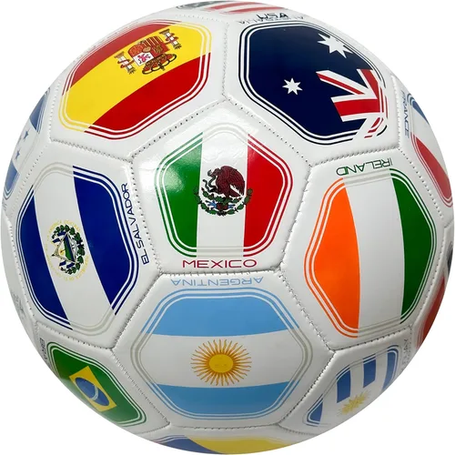 Miniatura 2 de Icon Sports Balón de fútbol de banderas de país, tamaño 5, equipos nacionales del club mundial, pelota de fútbol con bandera #5