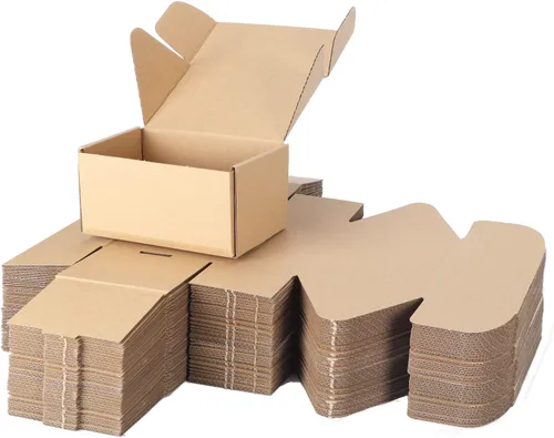 Miniatura 24 de PHAREGE - Paquete de 25 cajas de envío de 6 x 6 x 2 pulgadas, cajas de cartón corrugado marrón, cajas de correo pequeñas para embalaje de pequeñas