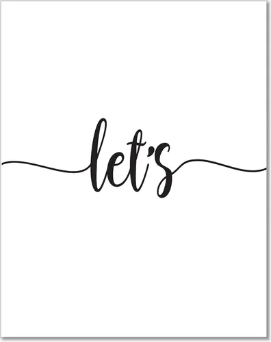 Miniatura 2 de Let’s Sleep In Bedroom Wall Art Set of 3 – Black and White Minimalist Typography Prints – Above Bed Decor – Modern Farmhouse Bedroom Wall Art – 8x10