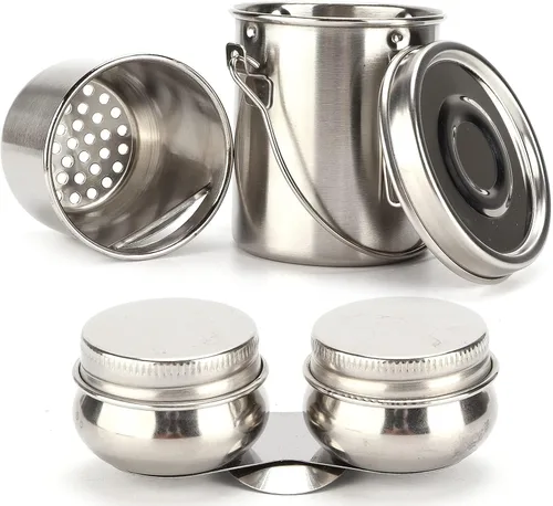 Miniatura 8 de Lavadora de pinceles, limpiador de pinceles de acero inoxidable con contenedor de doble gota, soporte para pinceles de pintura, limpiador