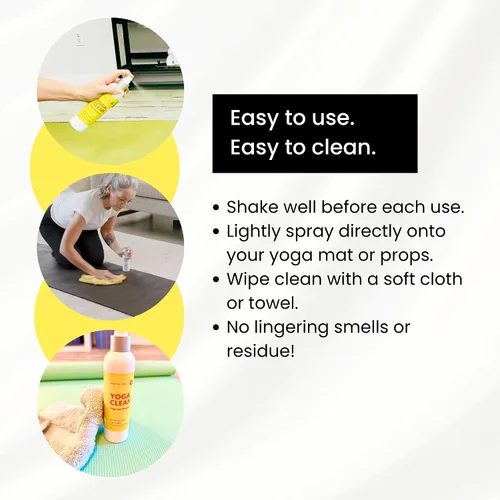 Miniatura 7 de Spray limpiador para esterillas de yoga, aroma similar a un spa, fórmula ecológica, neutraliza el sudor y el olor, ayuda a proteger tu esterilla, 8
