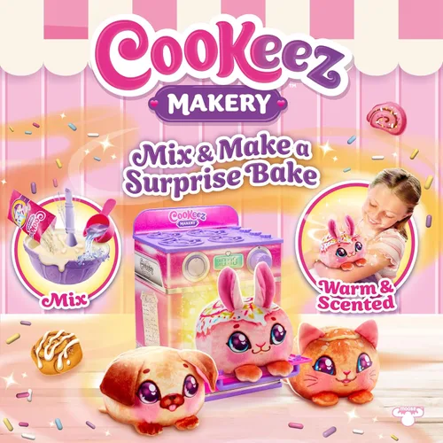 Miniatura 2 de Cookeez Makery Horno de Golosinas de Canela – Set de Juguete Interactivo de Horno de Hornear y Revelar con Peluche con Aroma Misterioso