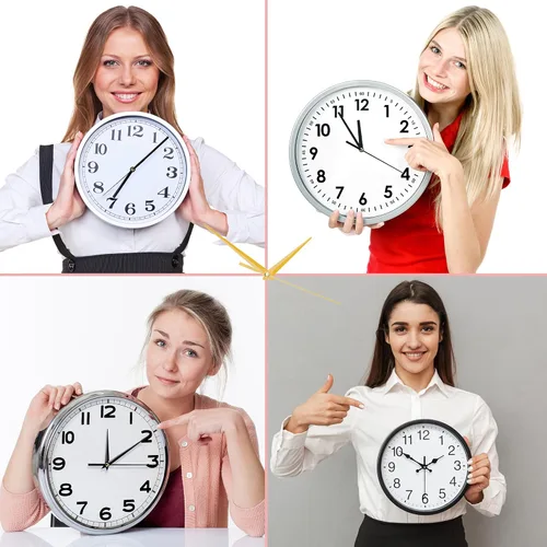 Miniatura 7 de 4 PZA Kit de Reemplazo de Mecanismo de Reloj de Cuarzo de Alto Par con 5 Pares Diferentes de Manecillas para Reloj de DIY Repuestos de Reloj Estilo 1