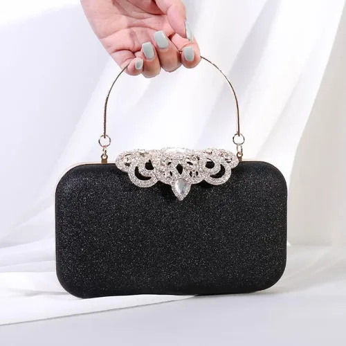 Miniatura 3 de NovaAria Bolso de noche para mujer bolso de mano con lentejuelas brillantes bolso de novia boda fiesta baile de graduación