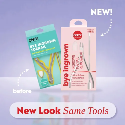 Miniatura 2 de Onyx Professional Kit de uñas encarnadas con cortaúñas y empujador de cutículas de doble extremo, acero inoxidable duradero, kit de eliminación