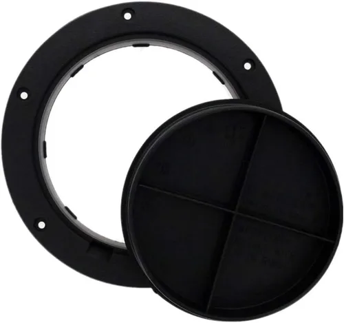Miniatura 3 de TCH Hardware - Escotilla de inspección de placa de cubierta redonda de 4 pulgadas, 6 pulgadas, 8 pulgadas, color negro, blanco, gris, negro, blanco