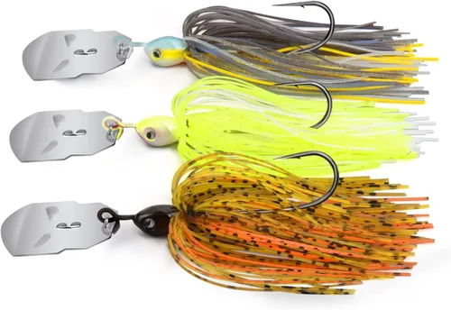 Miniatura 12 de MadBite by KastKing - Señuelos de pesca con cuchillas, kits multicolores, acción vibratoria irresistible, ganchos de punta de aguja de alambre A1
