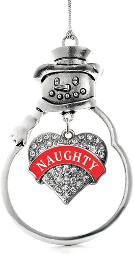 Miniatura 256 de Inspired Silver - Big Sis - Adorno de Navidad plateado - Adorno de árbol de Navidad con dije de corazón con circonita cúbica - Decoración colgante