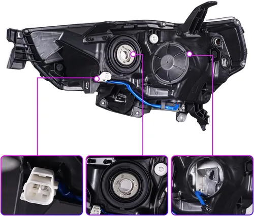 Miniatura 5 de Archaic - Para ensamble de faros para Toyota 4Runner 2014-2020, estilo de fábrica original, lado del conductor, TO2518150 8117035570, 8117035571