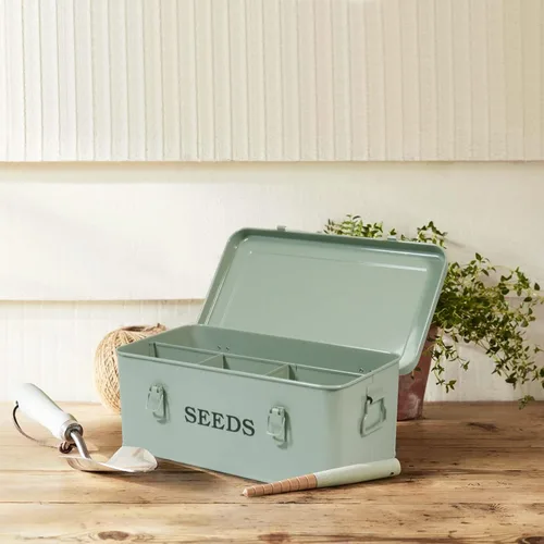Miniatura 6 de Caja de ahorro de semillas, contenedor de semillas de metal, caja organizadora de almacenamiento de semillas, contenedor de paquetes de semillas