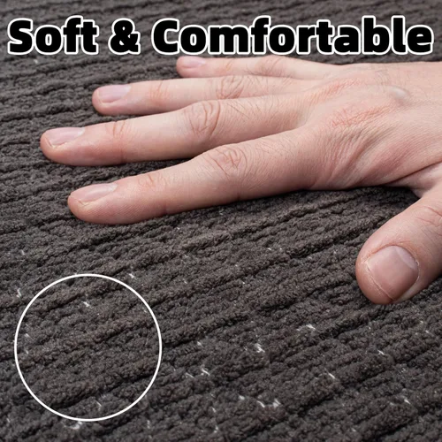 Miniatura 7 de Alfombra de Baño Fina Antideslizante con Respaldo de Goma de Secado Rápido Súper Absorbente Alfombras de Baño que Caben Debajo de la Puerta