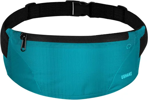 Miniatura 8 de USHAKE Cinturón de Correr, Bolsa de Cintura Ultra Ligera sin Rebote para Hombre o Mujer, Cinturón de Fitness y Entrenamiento, Cinturón Deportivo Gris